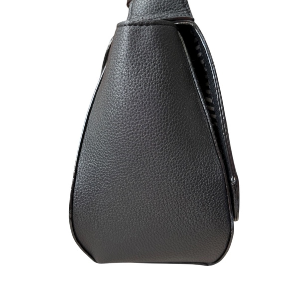 NWOT Gianni Bini Evanna Black Satchel Purse Handle/Shoulder Strap Rhinestone - Picture 3 of 10